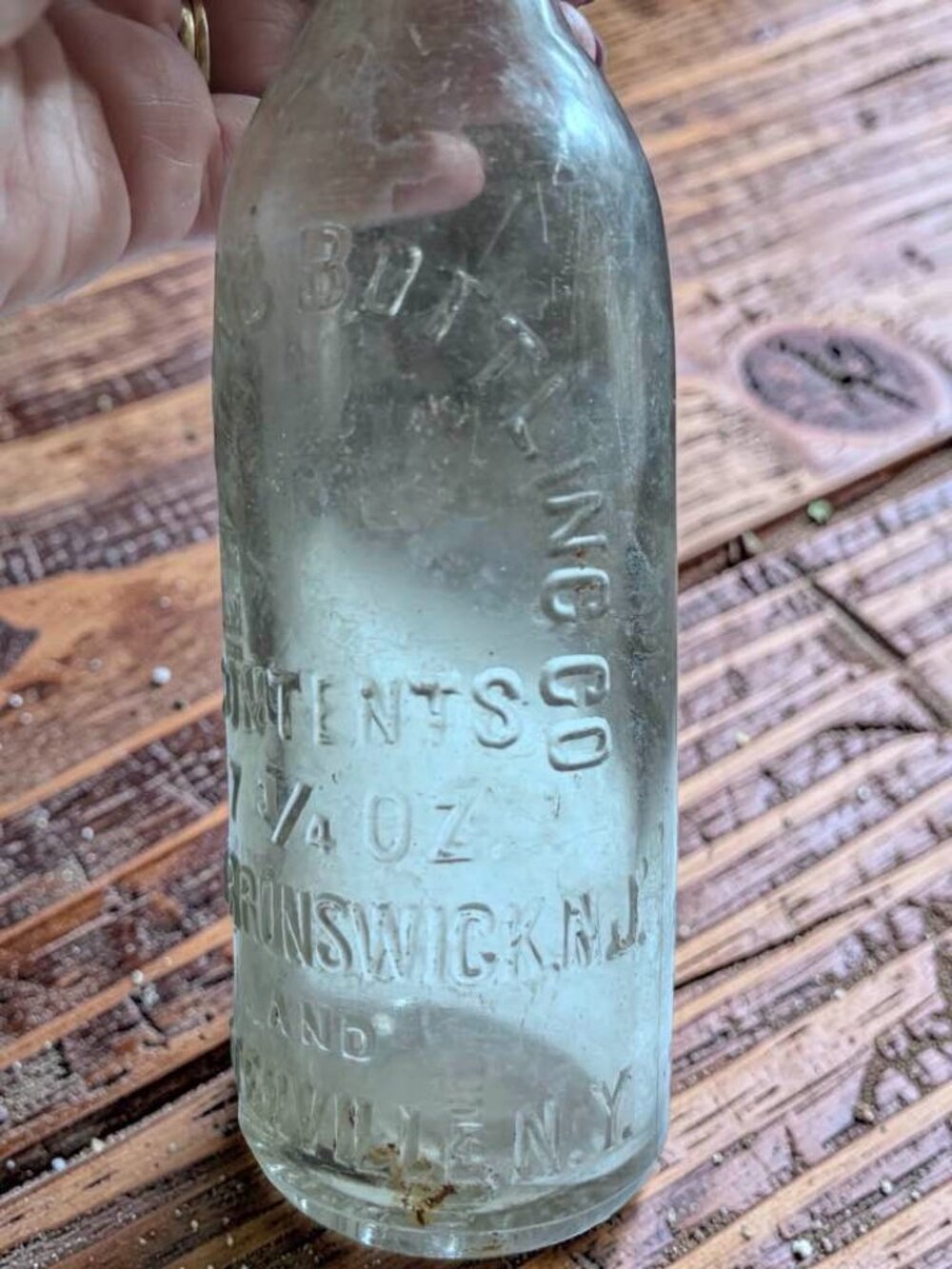 SCARE Hankins Bottling Co 7 3/4 oz New Bruswick NJ and Tottenville, NY Bottle - Picture 6 of 8